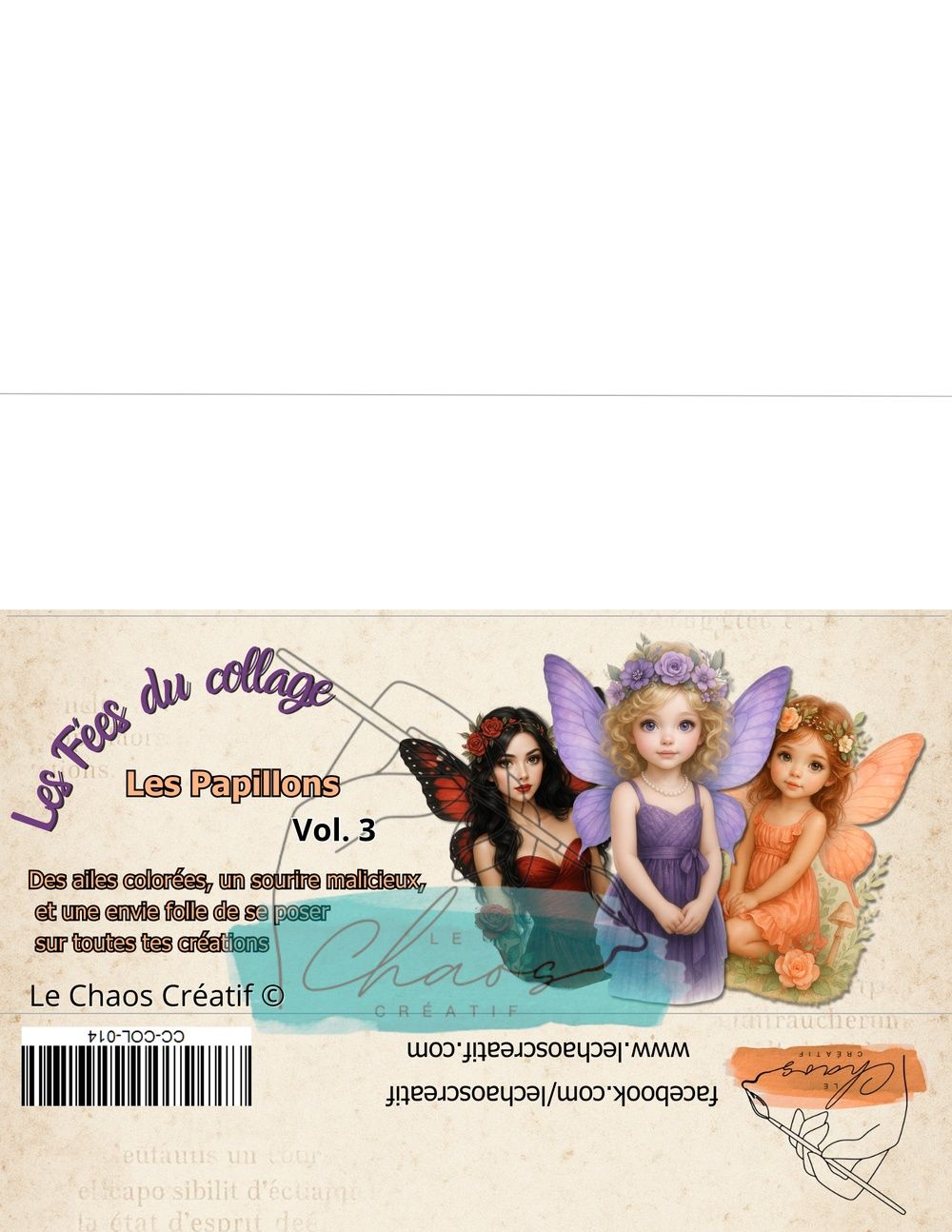 Le Chaos créatif - Album Les fées du collage, Les papillons vol.3