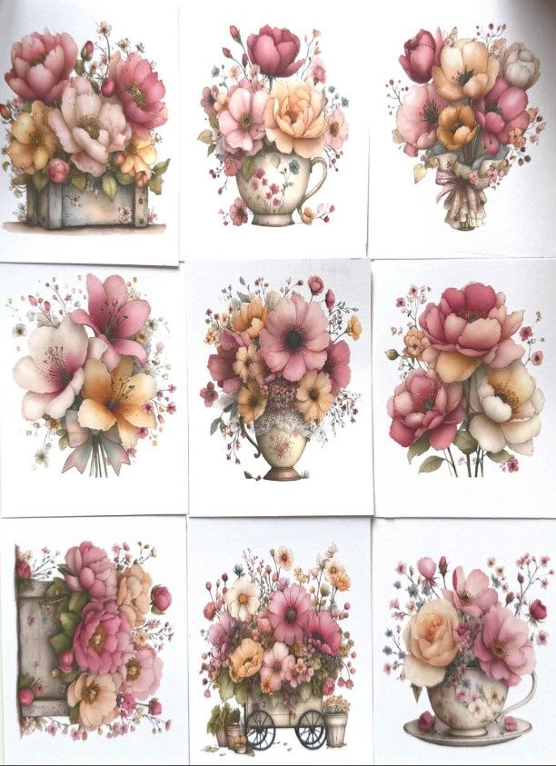 Les Belles de Bois - Duetto ATC Des fleurs pour toi 1
