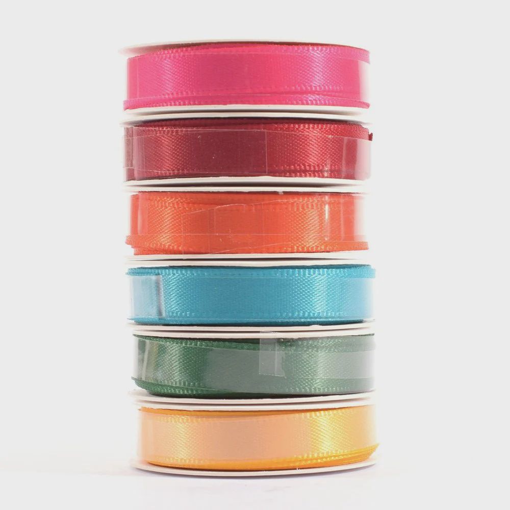 Vaessen Creative - Ruban satiné Summer, 6 couleurs