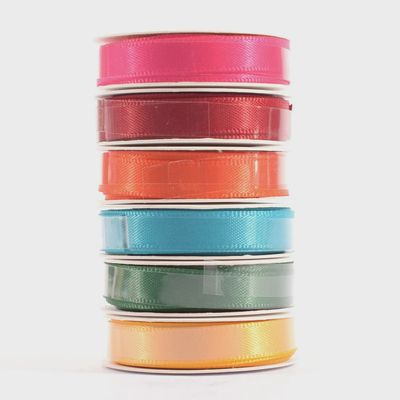 Vaessen Creative - Ruban satiné Summer, 6 couleurs