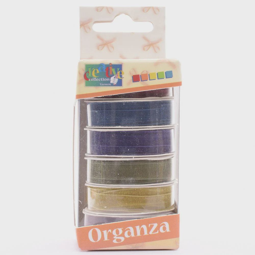 Vaessen Creative - Ruban en organza Autumn, 6 couleurs