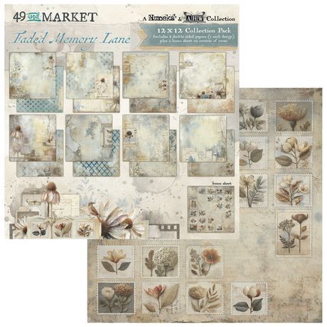 49 and Market - Papier 12x12 Faded Memory Lane