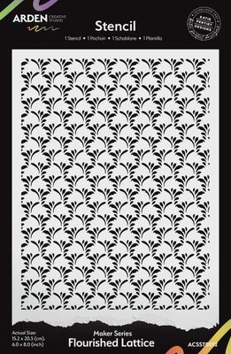 Arden Creative Studio - Stencil collection «Flourished Lattice»