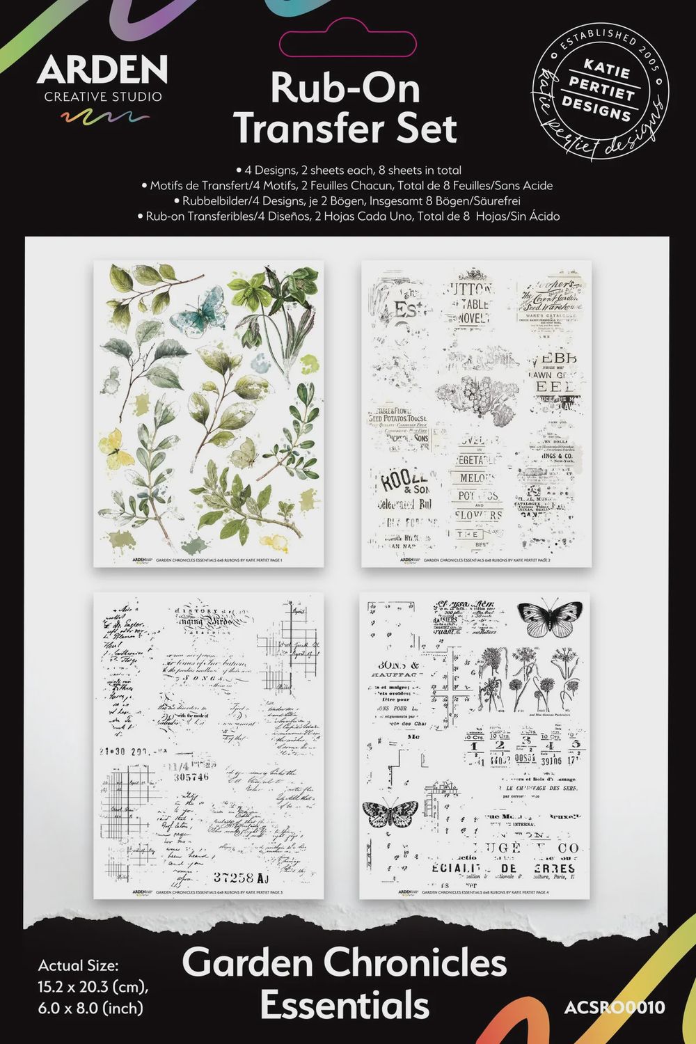 Arden Creative Studio - Rub-On Essentials «Garden Chronicles»