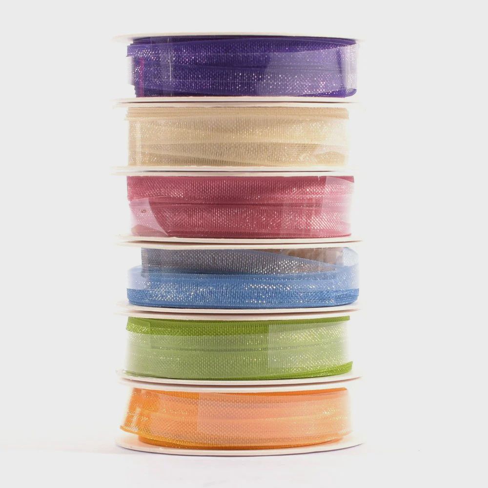 Vaessen Creative - Ruban en organza Spring, 6 couleurs
