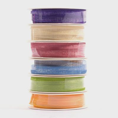 Vaessen Creative - Ruban en organza Spring, 6 couleurs