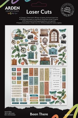 Arden Creative Studio - Éphéméra Pack prédécoupés «Been There» 118 pièces