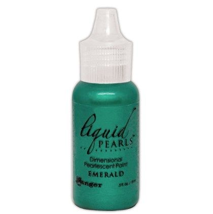 Liquid Pearls - Peinture dimensionelle «Emerald»