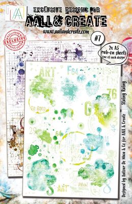 AALL &amp; CREATE - Rub-Ons Stainy Rainy