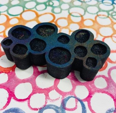 LIQUIDATION!!! ArtFoamies - Étampe en mousse «Pebbles» (Le prix indiqué est déjè réduit de 40%)
