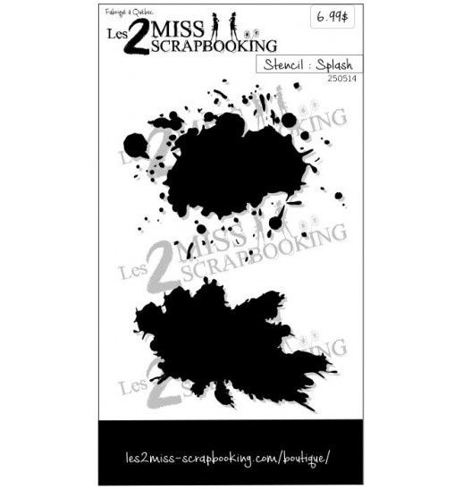 Les 2 Miss scrapbooking - Stencil Splash