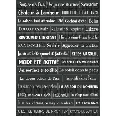 Ronron designs - Autocollants Saison Estivale, noir