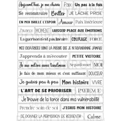 Ronron designs - Autocollants L'Amour de Soi, blanc