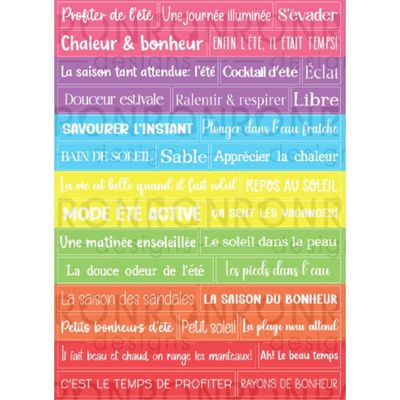 Ronron designs - Autocollants Saison Estivale, couleurs vives