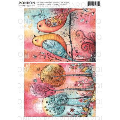 Ronron designs - Papier de riz Beauté De La Nature 3