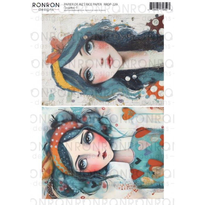 Ronron designs - Papier de riz Coquette 4
