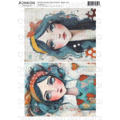 Ronron designs - Papier de riz Coquette 4