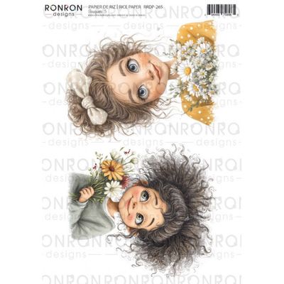 Ronron designs - Papier de riz Bouquets 3