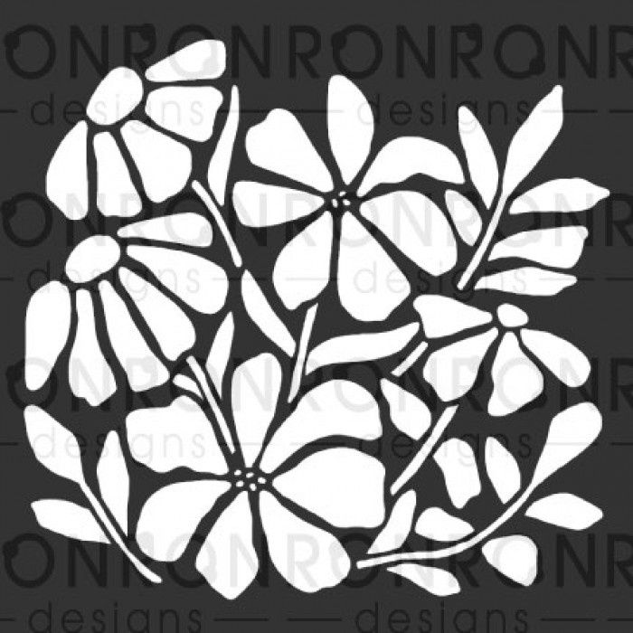 Ronron designs - Stencil Marika Lemay Douce Floraison