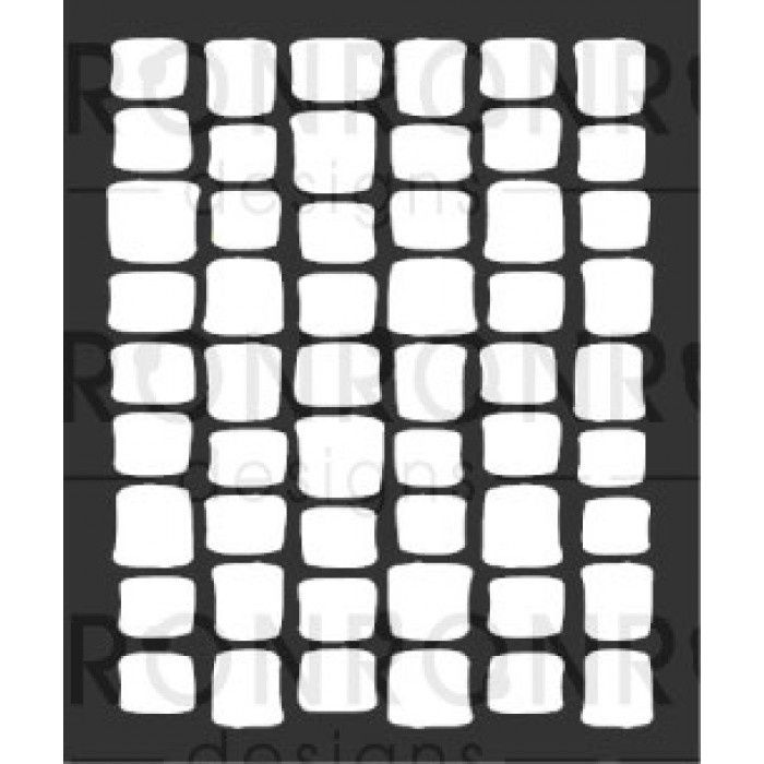 Ronron designs - Stencil Blocs 3.5X4"