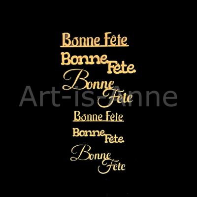 Art-is-Anne créative - Chipboard Bonne Fête