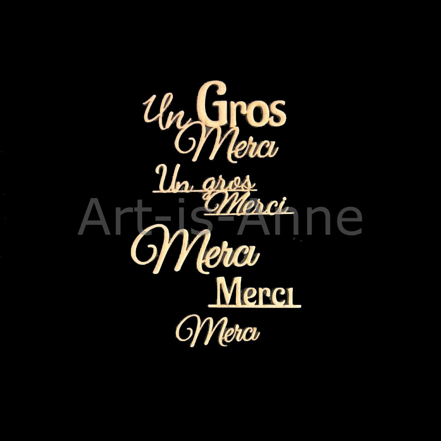 Art-is-Anne créative - Chipboard Un Gros Merci