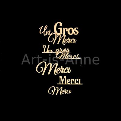 Art-is-Anne créative - Chipboard Un Gros Merci