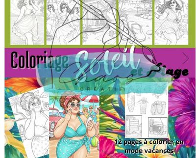 Le Chaos créatif - Album à Colorier Soleil et Plage