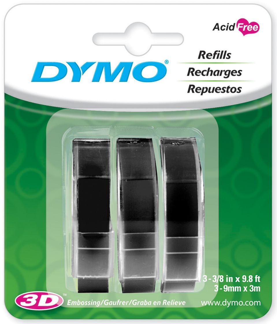 LIQUIDATION!!! Dymo - Recharge de ruban adhésif pour étiquette gauffrage (Le prix indiqué est déjà réduit de 50%)