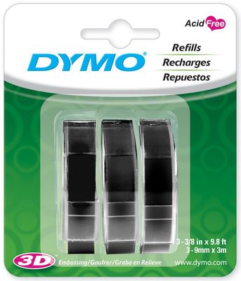 LIQUIDATION!!! Dymo - Recharge de ruban adhésif pour étiquette gauffrage (Le prix indiqué est déjà réduit de 50%)