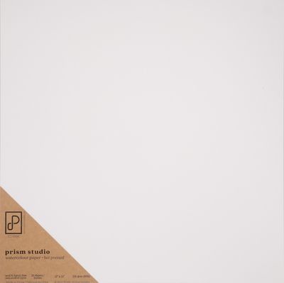 Prism studio - Papier aquarelle 12x12 Blanc