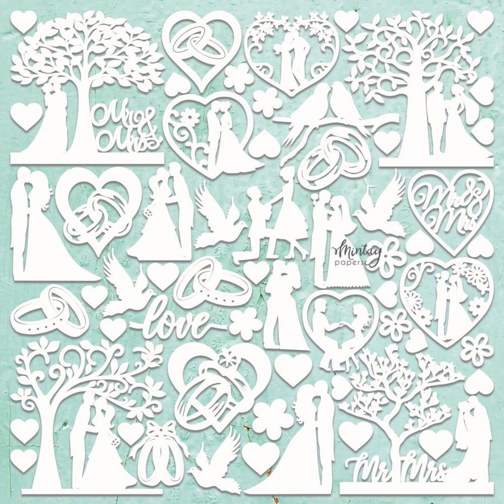 Mintay - Chipboard, Wedding