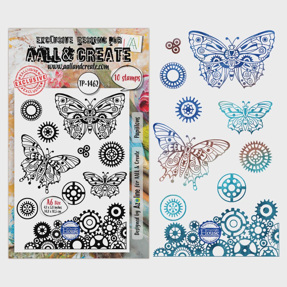 AALL &amp; CREATE - Étampes «Papillons» #1462