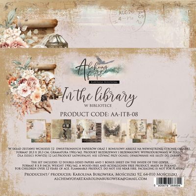 Alchemy of Art - Papier 8x8 In the Library