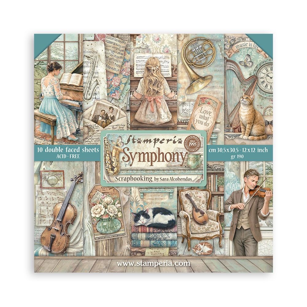 Stamperia - Papier 12x12 Symphony
