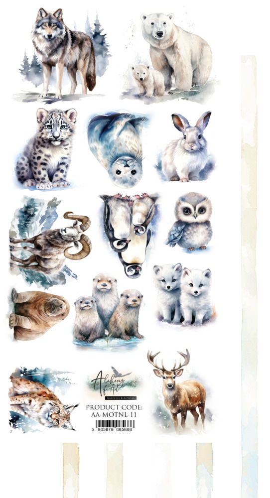 Alchemy Of Art - Éphéméras animaux Magic of the Northern Lights
