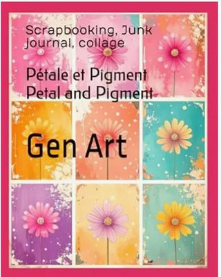 GenArtca - Livre de découpage, Pétale et pigment