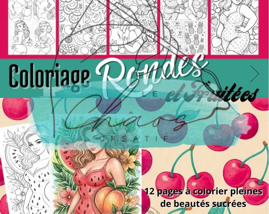 Le Chaos créatif - Album à Colorier Ronde et Fruité