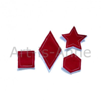 Art-is-Anne créative - Forme en tissu Rouge-13