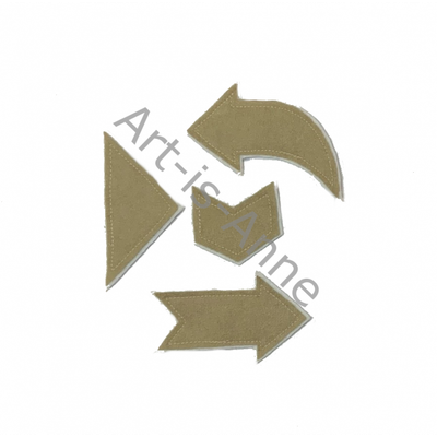 Art-is-Anne créative - Formes en tissu Beige-12