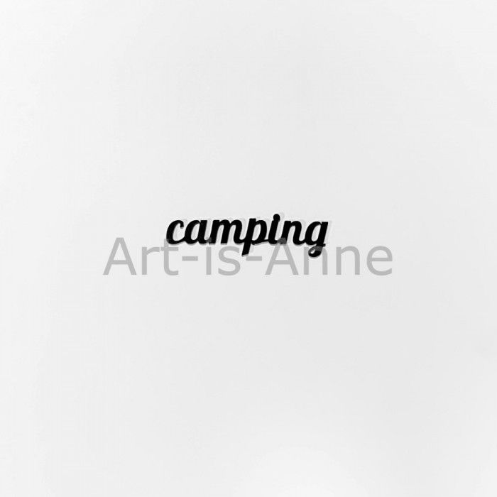 Art-is-Anne créative - Acrylique Mot «Camping»