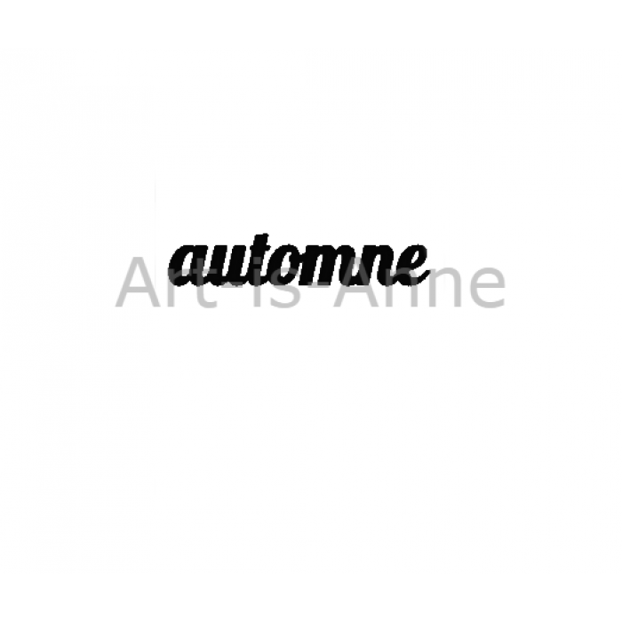 Art-is-Anne créative - Acrylique Mot «Automne»
