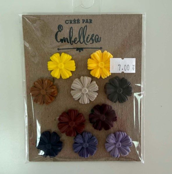 Embellisa - Moulage de Fleurs couleurs automnales