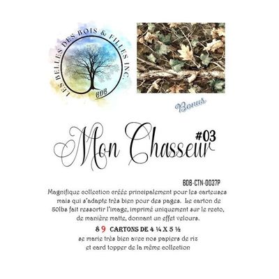 Les Belles des Bois - Kit Carton 4,25x5,5 Mon Chasseur
