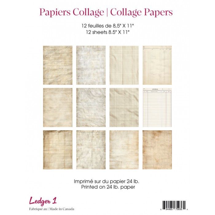 Ronron designs - Papier collage, Ledger 1