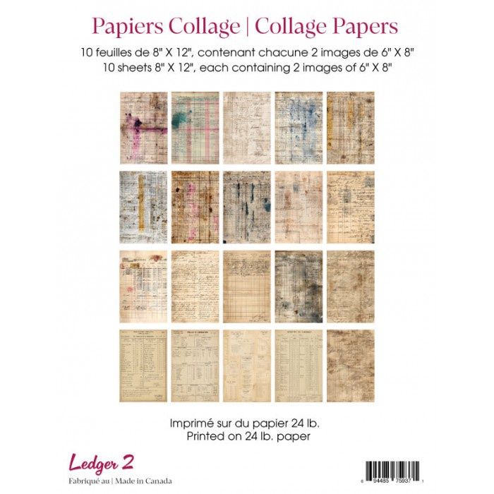 Ronron designs - Papier collage, Ledger 2