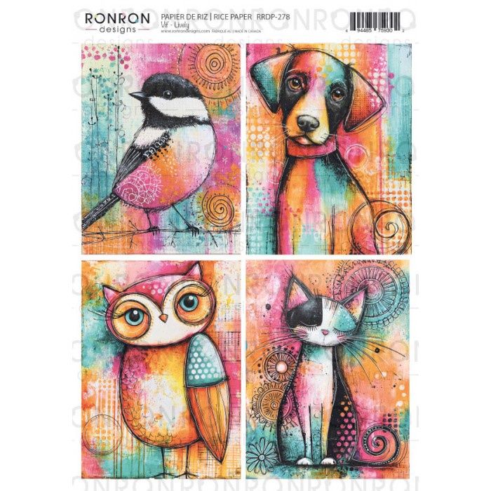 Ronron designs - Papier de riz Vif