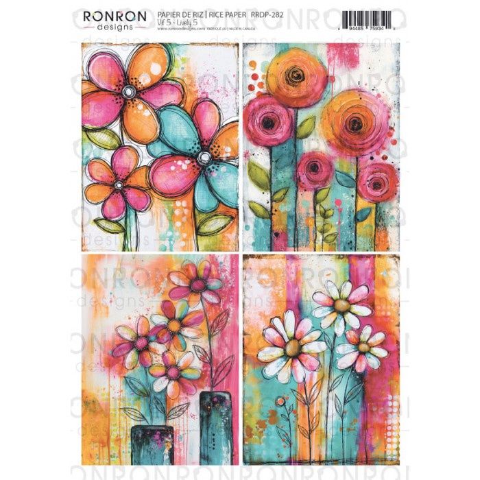 Ronron designs - Papier de riz Vif 5