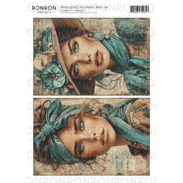 Ronron designs - Papier de riz Escapade 2