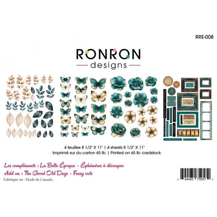 Ronron Designs - Éphémèras à découper «La Belle Époque»